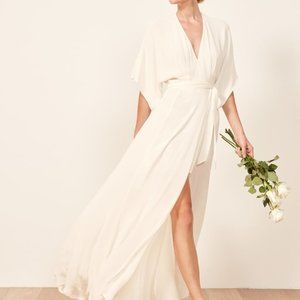 Reformation Winslow Dress Ivory Size Small